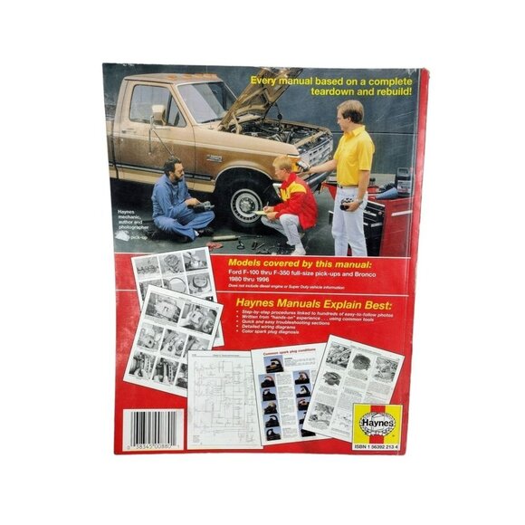 Haynes Ford Pick-Ups & Bronco 1980 thru 1996 2WD & 4WD Automobile Repair… - Picture 3 of 3
